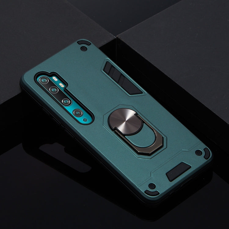 For Xiaomi Mi CC9 Pro / Mi Note 10 / Mi Note 10 Pro 2 in 1 Armour Series PC + TPU Protective Case with Ring Holder