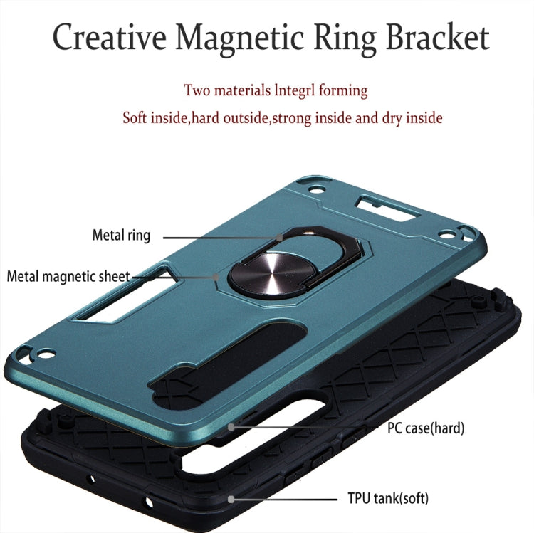 For Xiaomi Mi CC9 Pro / Mi Note 10 / Mi Note 10 Pro 2 in 1 Armour Series PC + TPU Protective Case with Ring Holder