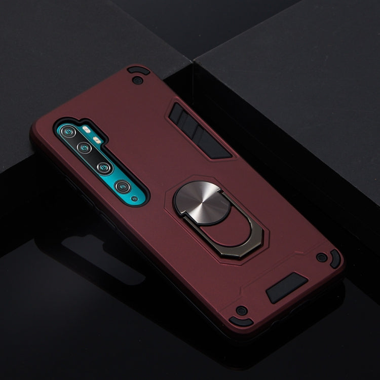 For Xiaomi Mi CC9 Pro / Mi Note 10 / Mi Note 10 Pro 2 in 1 Armour Series PC + TPU Protective Case with Ring Holder