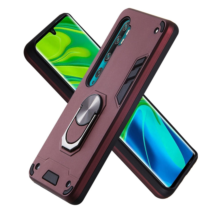 For Xiaomi Mi CC9 Pro / Mi Note 10 / Mi Note 10 Pro 2 in 1 Armour Series PC + TPU Protective Case with Ring Holder