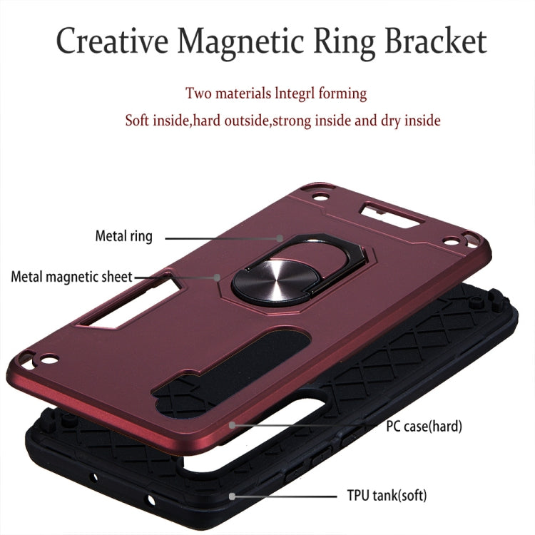 For Xiaomi Mi CC9 Pro / Mi Note 10 / Mi Note 10 Pro 2 in 1 Armour Series PC + TPU Protective Case with Ring Holder