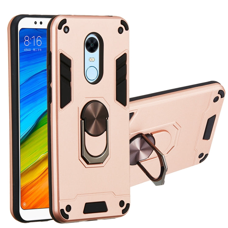 For Xiaomi Rdemi 5 Plus / Note 5 (India) 2 in 1 Armour Series PC + TPU Protective Case with Ring Holder