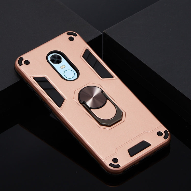 For Xiaomi Rdemi 5 Plus / Note 5 (India) 2 in 1 Armour Series PC + TPU Protective Case with Ring Holder