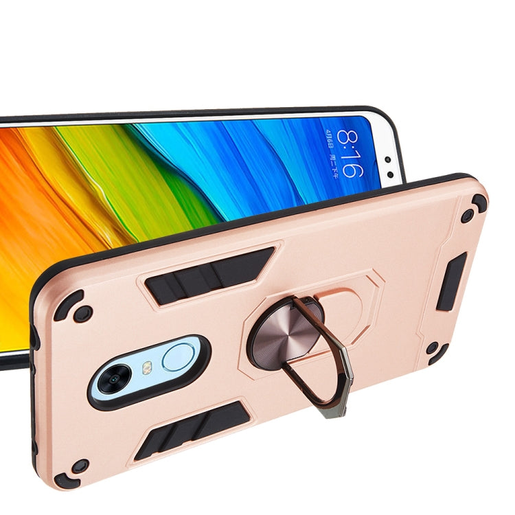 For Xiaomi Rdemi 5 Plus / Note 5 (India) 2 in 1 Armour Series PC + TPU Protective Case with Ring Holder