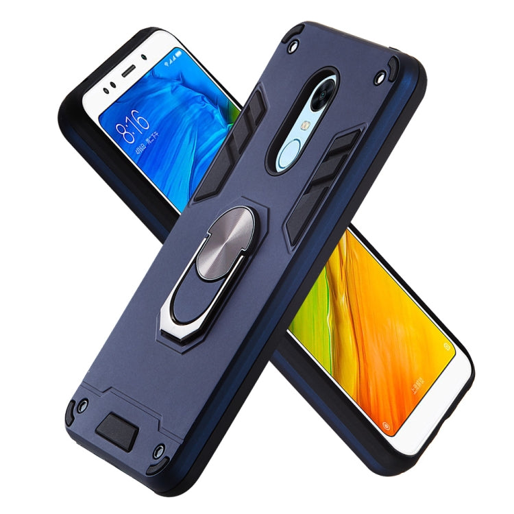For Xiaomi Rdemi 5 Plus / Note 5 (India) 2 in 1 Armour Series PC + TPU Protective Case with Ring Holder