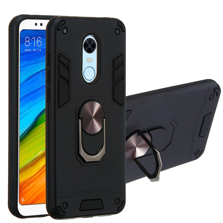 For Xiaomi Rdemi 5 Plus / Note 5 (India) 2 in 1 Armour Series PC + TPU Protective Case with Ring Holder