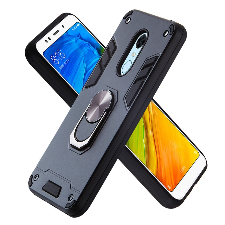 For Xiaomi Rdemi 5 Plus / Note 5 (India) 2 in 1 Armour Series PC + TPU Protective Case with Ring Holder