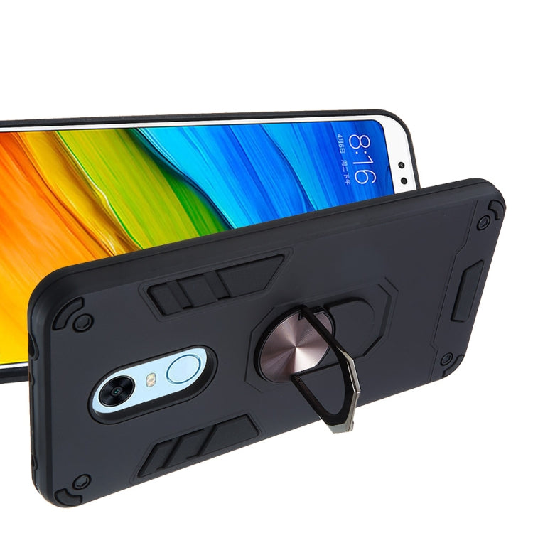 For Xiaomi Rdemi 5 Plus / Note 5 (India) 2 in 1 Armour Series PC + TPU Protective Case with Ring Holder