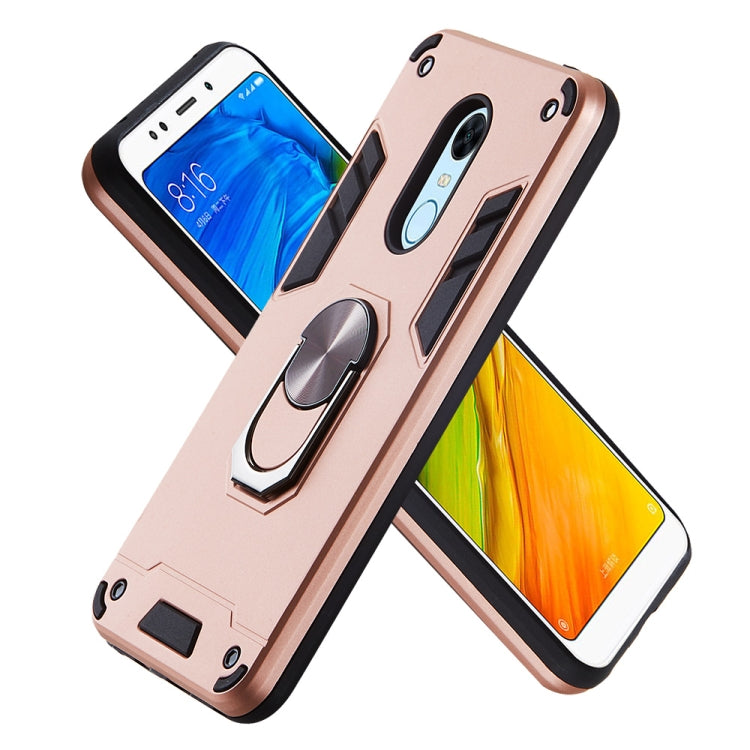 For Xiaomi Rdemi 5 Plus / Note 5 (India) 2 in 1 Armour Series PC + TPU Protective Case with Ring Holder
