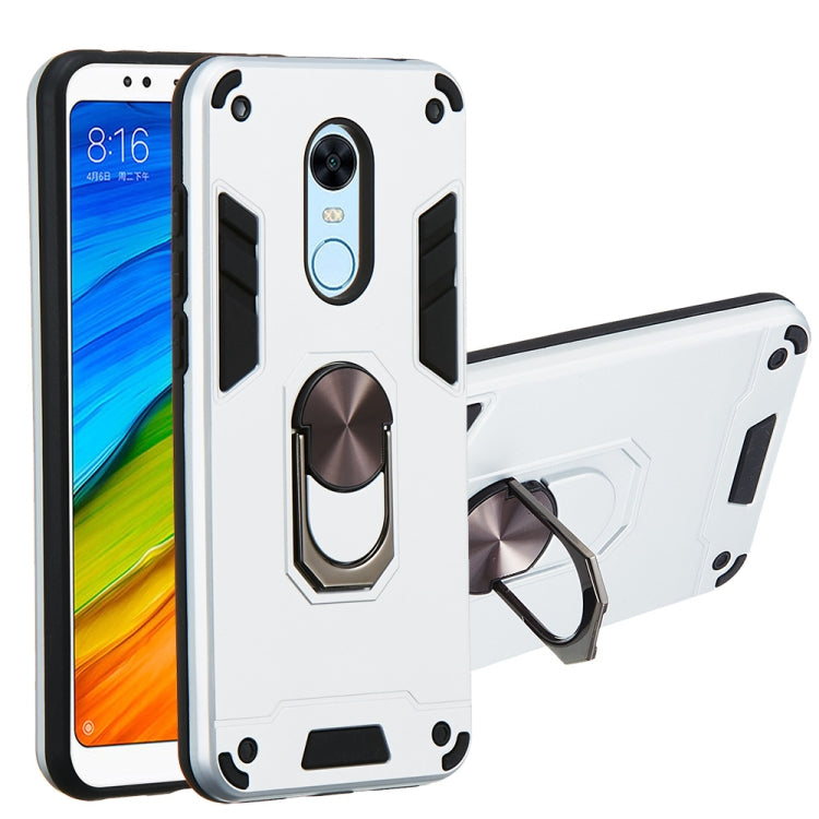 For Xiaomi Rdemi 5 Plus / Note 5 (India) 2 in 1 Armour Series PC + TPU Protective Case with Ring Holder