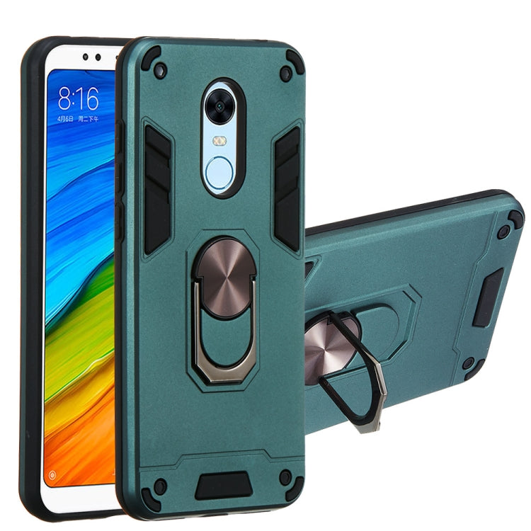 For Xiaomi Rdemi 5 Plus / Note 5 (India) 2 in 1 Armour Series PC + TPU Protective Case with Ring Holder