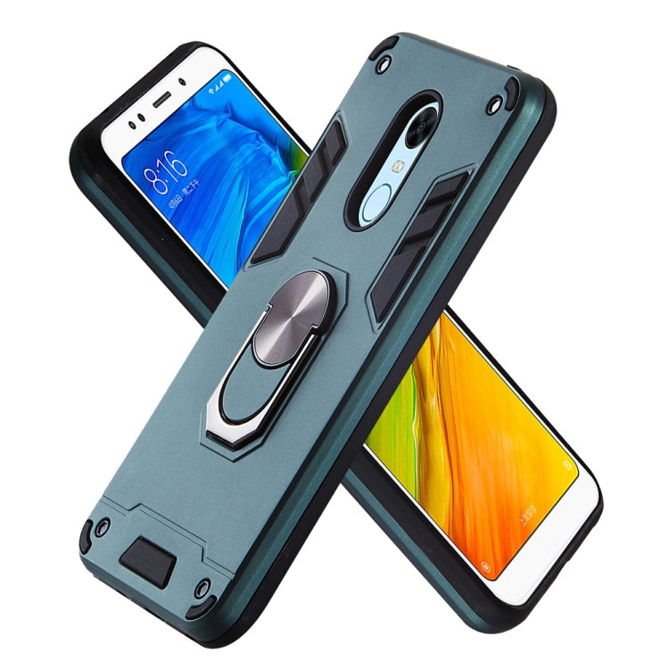 For Xiaomi Rdemi 5 Plus / Note 5 (India) 2 in 1 Armour Series PC + TPU Protective Case with Ring Holder