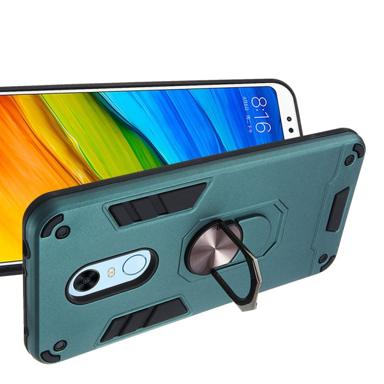 For Xiaomi Rdemi 5 Plus / Note 5 (India) 2 in 1 Armour Series PC + TPU Protective Case with Ring Holder