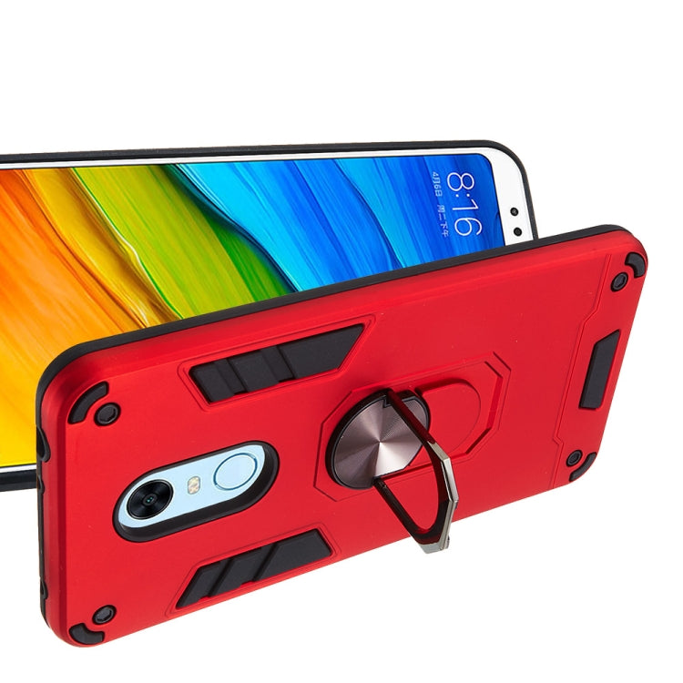 For Xiaomi Rdemi 5 Plus / Note 5 (India) 2 in 1 Armour Series PC + TPU Protective Case with Ring Holder