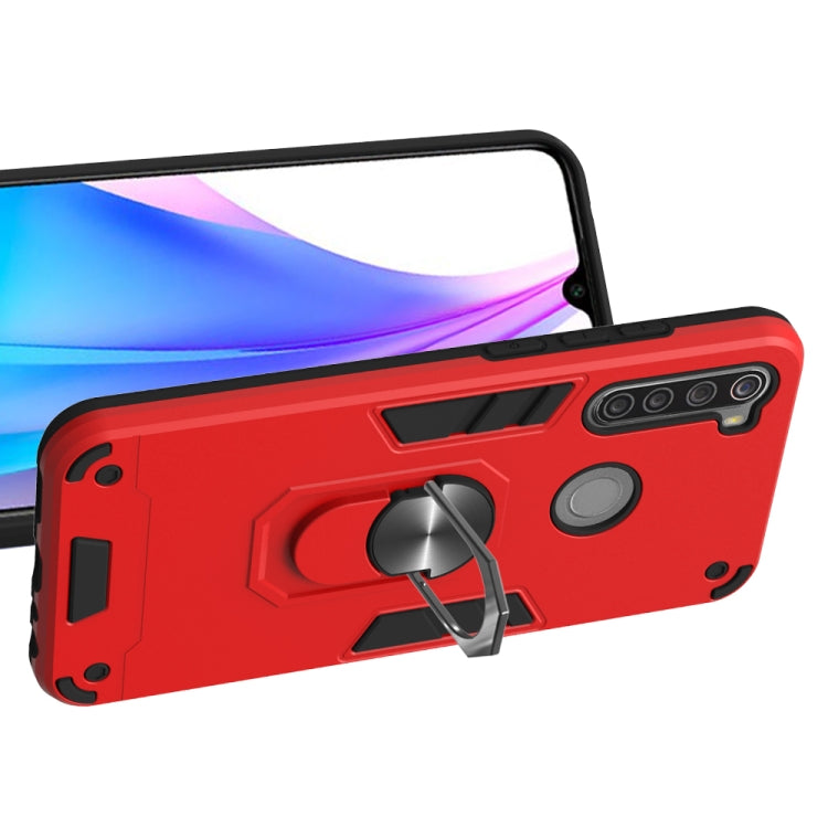 For Xiaomi Redmi Note 8T 2 in 1 Armour Series PC + TPU Protective Case with Ring Holder