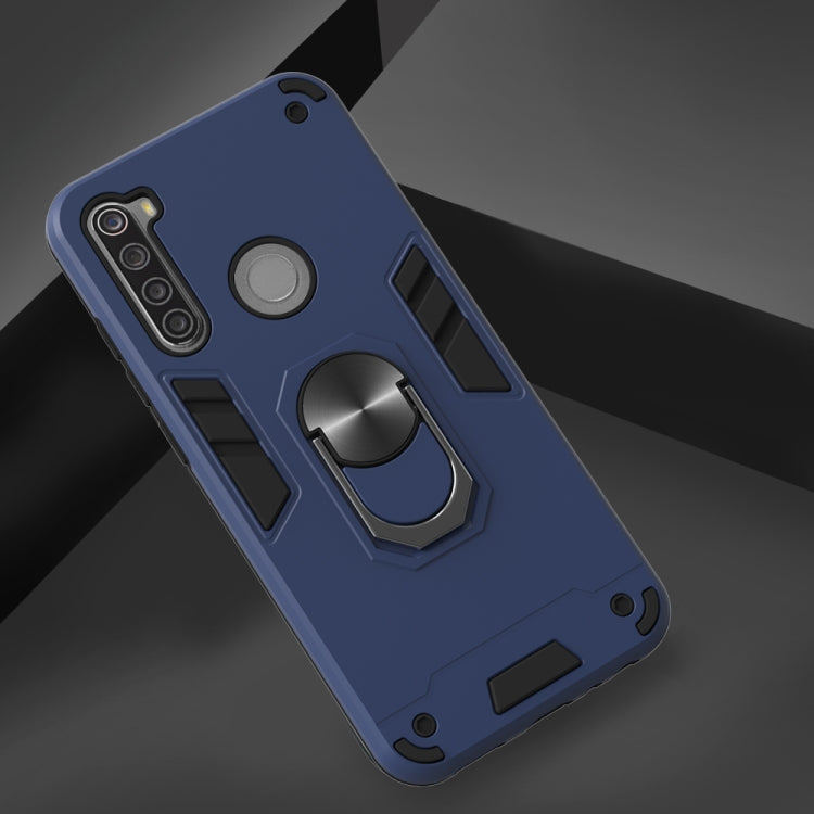 For Xiaomi Redmi Note 8T 2 in 1 Armour Series PC + TPU Protective Case with Ring Holder