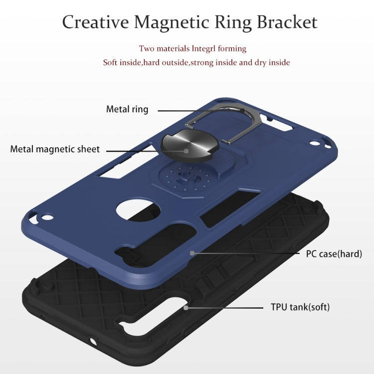 For Xiaomi Redmi Note 8T 2 in 1 Armour Series PC + TPU Protective Case with Ring Holder
