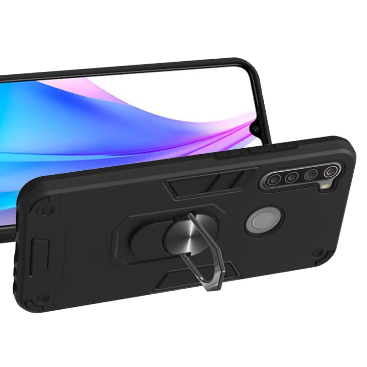 For Xiaomi Redmi Note 8T 2 in 1 Armour Series PC + TPU Protective Case with Ring Holder