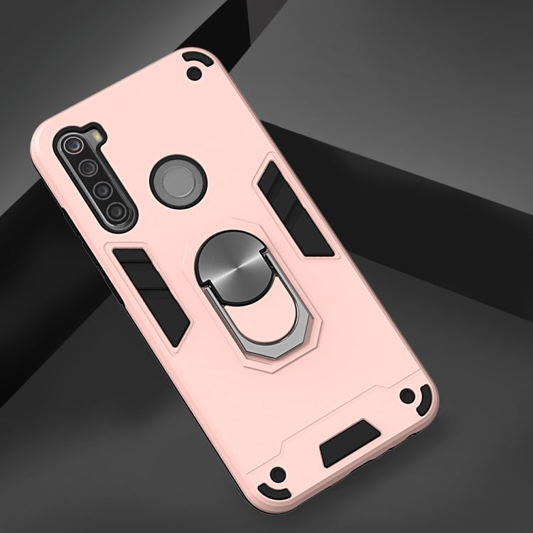 For Xiaomi Redmi Note 8T 2 in 1 Armour Series PC + TPU Protective Case with Ring Holder