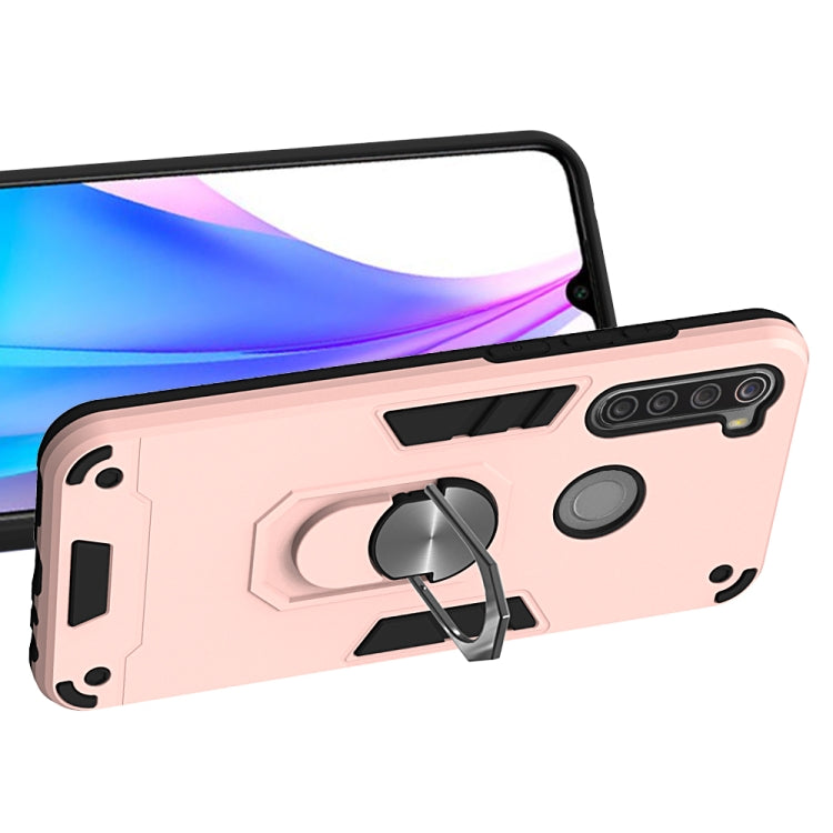 For Xiaomi Redmi Note 8T 2 in 1 Armour Series PC + TPU Protective Case with Ring Holder