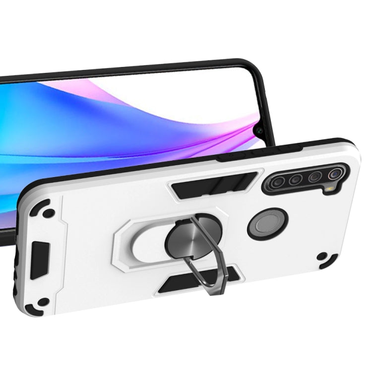 For Xiaomi Redmi Note 8T 2 in 1 Armour Series PC + TPU Protective Case with Ring Holder