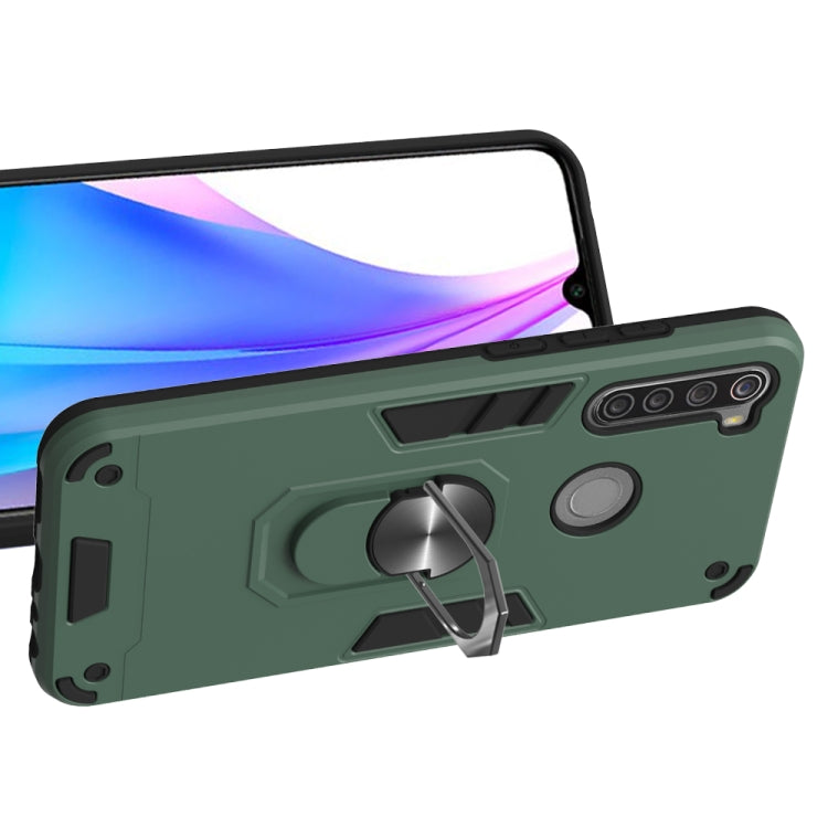 For Xiaomi Redmi Note 8T 2 in 1 Armour Series PC + TPU Protective Case with Ring Holder