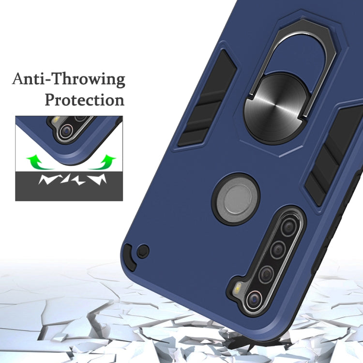 For Xiaomi Redmi Note 8T 2 in 1 Armour Series PC + TPU Protective Case with Ring Holder