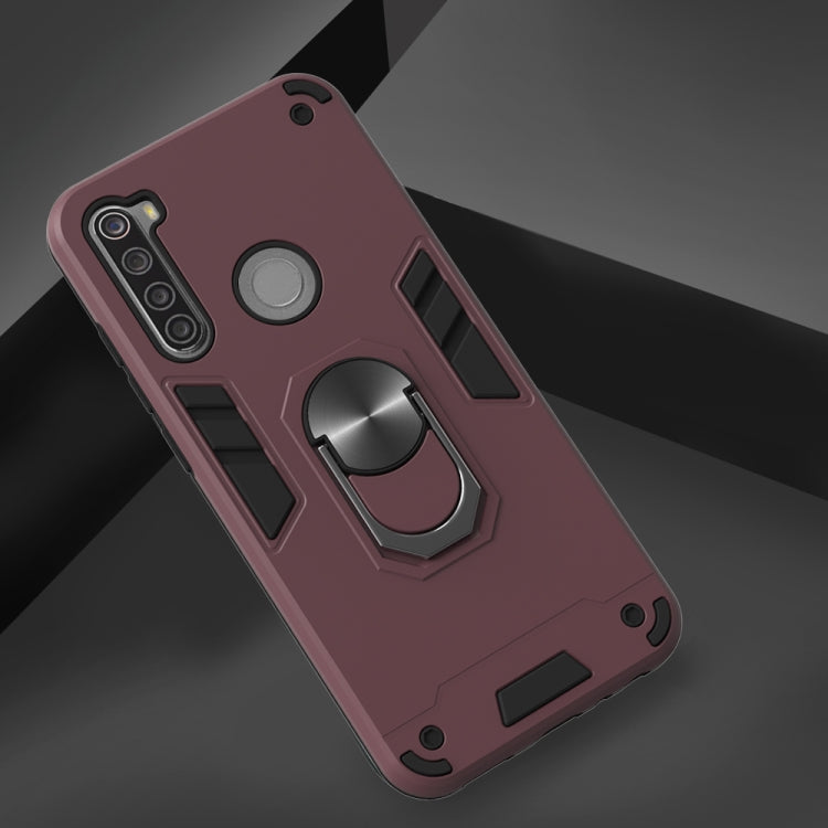 For Xiaomi Redmi Note 8T 2 in 1 Armour Series PC + TPU Protective Case with Ring Holder