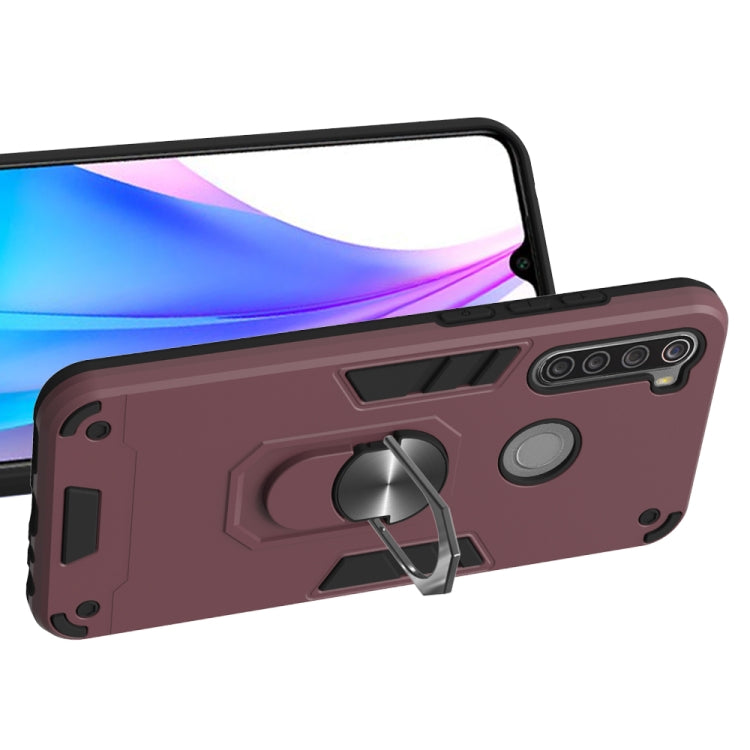 For Xiaomi Redmi Note 8T 2 in 1 Armour Series PC + TPU Protective Case with Ring Holder