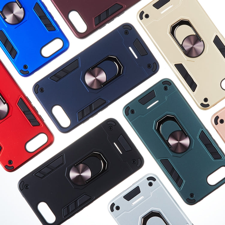 For Xiaomi Redmi 6A (Nonporous) 2 in 1 Armour Series PC + TPU Protective Case with Ring Holder