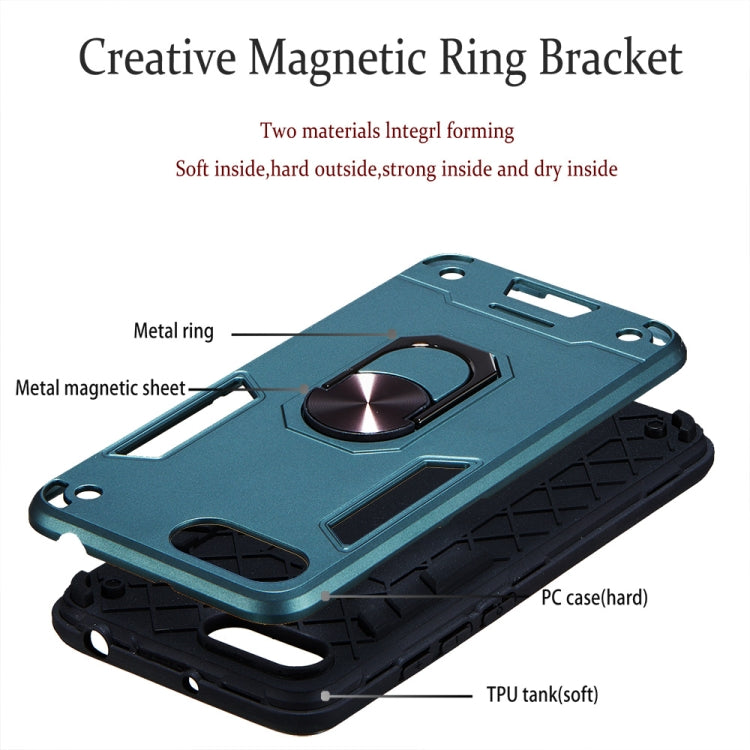 For Xiaomi Redmi 6A (Nonporous) 2 in 1 Armour Series PC + TPU Protective Case with Ring Holder