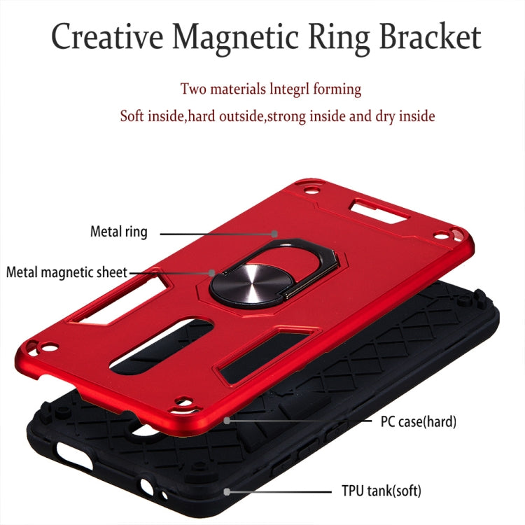 For Xiaomi Redmi K20 2 in 1 Armour Series PC + TPU Protective Case with Ring Holder