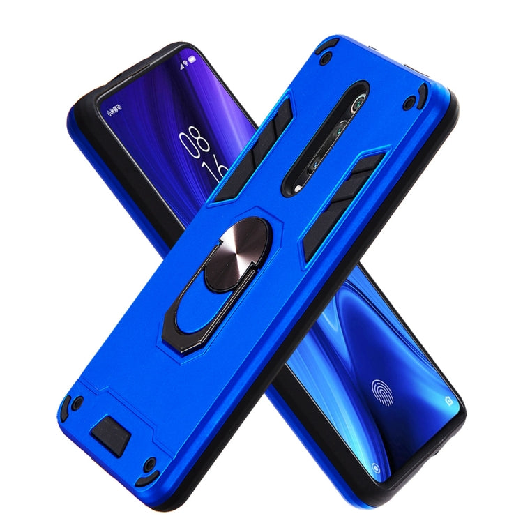 For Xiaomi Redmi K20 2 in 1 Armour Series PC + TPU Protective Case with Ring Holder
