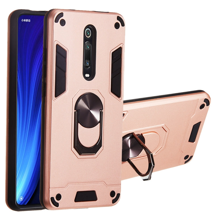 For Xiaomi Redmi K20 2 in 1 Armour Series PC + TPU Protective Case with Ring Holder