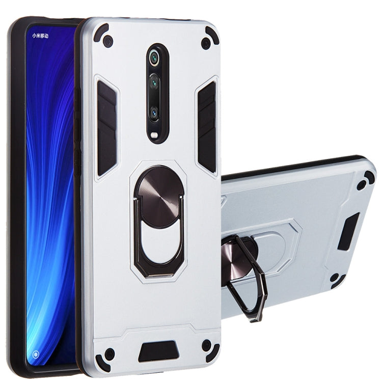 For Xiaomi Redmi K20 2 in 1 Armour Series PC + TPU Protective Case with Ring Holder