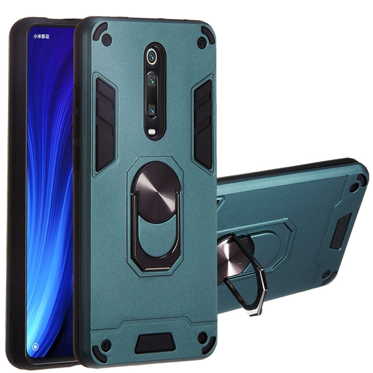 For Xiaomi Redmi K20 2 in 1 Armour Series PC + TPU Protective Case with Ring Holder
