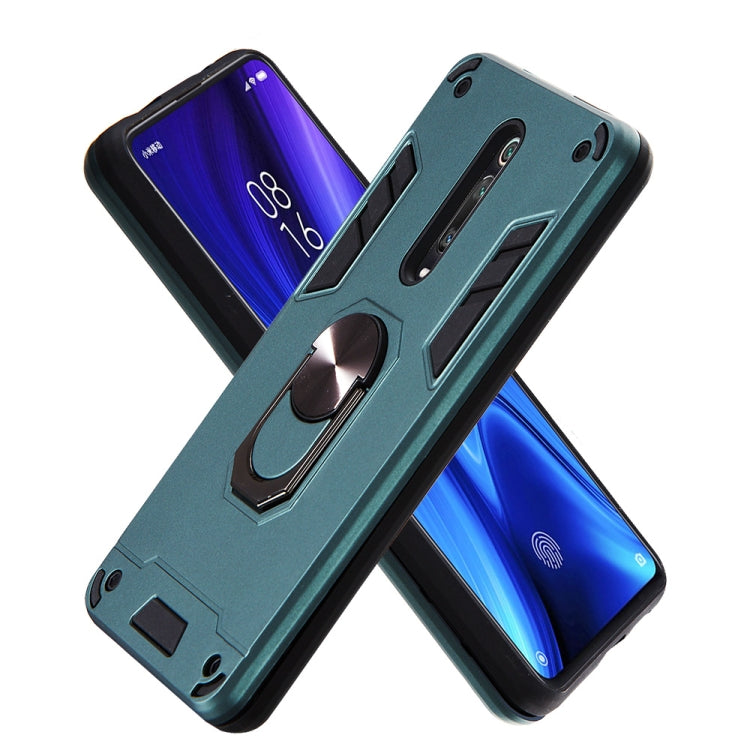 For Xiaomi Redmi K20 2 in 1 Armour Series PC + TPU Protective Case with Ring Holder