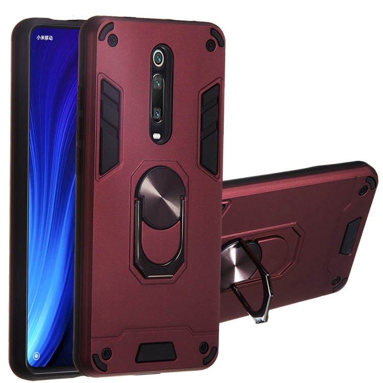 For Xiaomi Redmi K20 2 in 1 Armour Series PC + TPU Protective Case with Ring Holder