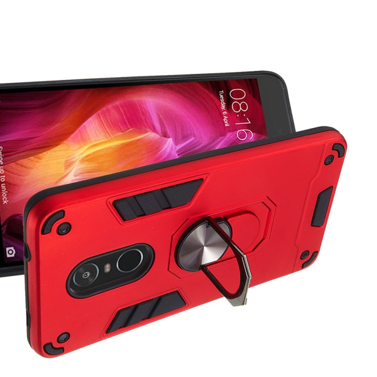 For Xiaomi Redmi Note 4 / Note 4X / Redmi 4(India) 2 in 1 Armour Series PC + TPU Protective Case with Ring Holder