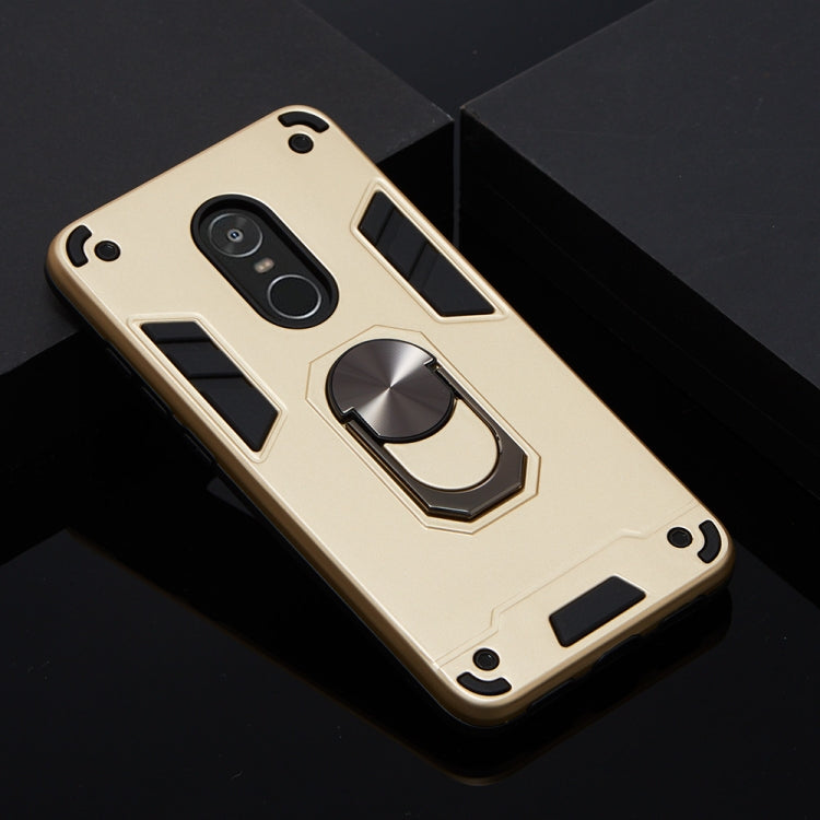 For Xiaomi Redmi Note 4 / Note 4X / Redmi 4(India) 2 in 1 Armour Series PC + TPU Protective Case with Ring Holder