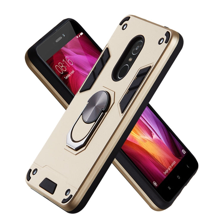 For Xiaomi Redmi Note 4 / Note 4X / Redmi 4(India) 2 in 1 Armour Series PC + TPU Protective Case with Ring Holder