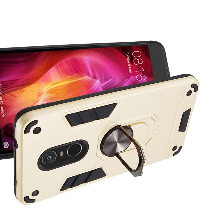 For Xiaomi Redmi Note 4 / Note 4X / Redmi 4(India) 2 in 1 Armour Series PC + TPU Protective Case with Ring Holder