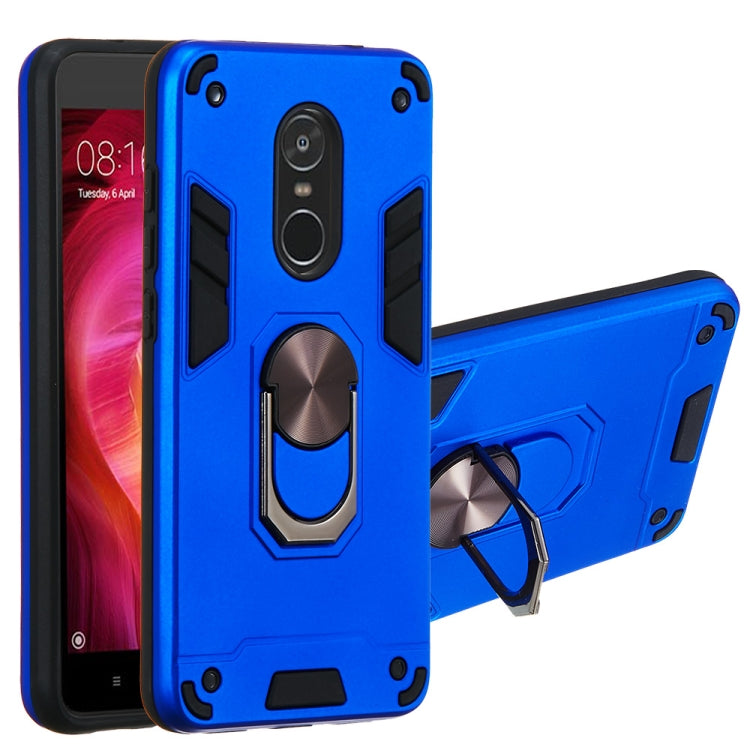For Xiaomi Redmi Note 4 / Note 4X / Redmi 4(India) 2 in 1 Armour Series PC + TPU Protective Case with Ring Holder