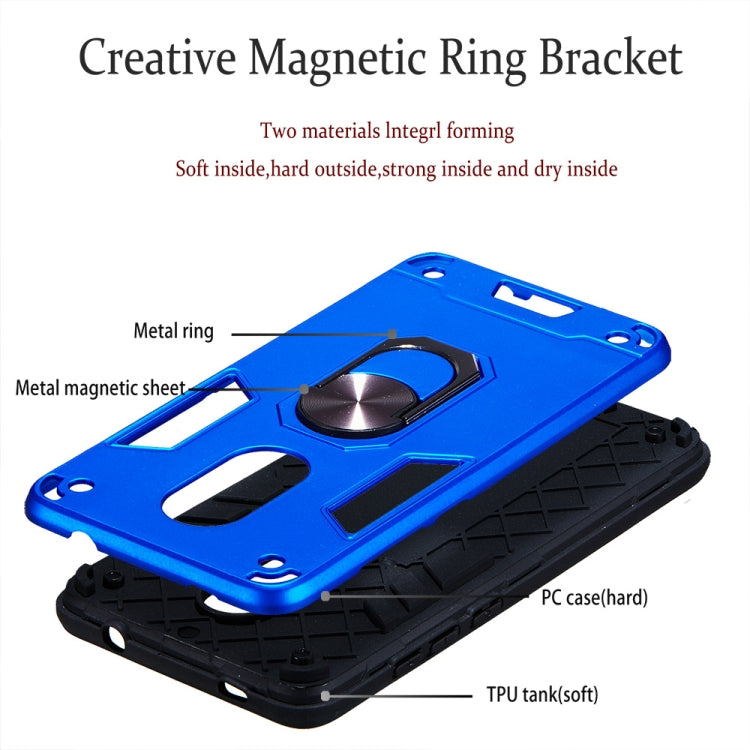 For Xiaomi Redmi Note 4 / Note 4X / Redmi 4(India) 2 in 1 Armour Series PC + TPU Protective Case with Ring Holder