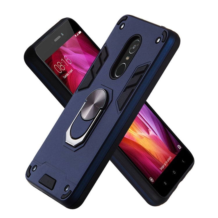 For Xiaomi Redmi Note 4 / Note 4X / Redmi 4(India) 2 in 1 Armour Series PC + TPU Protective Case with Ring Holder