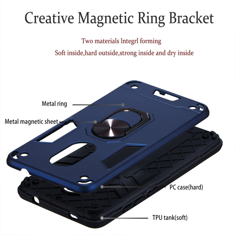 For Xiaomi Redmi Note 4 / Note 4X / Redmi 4(India) 2 in 1 Armour Series PC + TPU Protective Case with Ring Holder