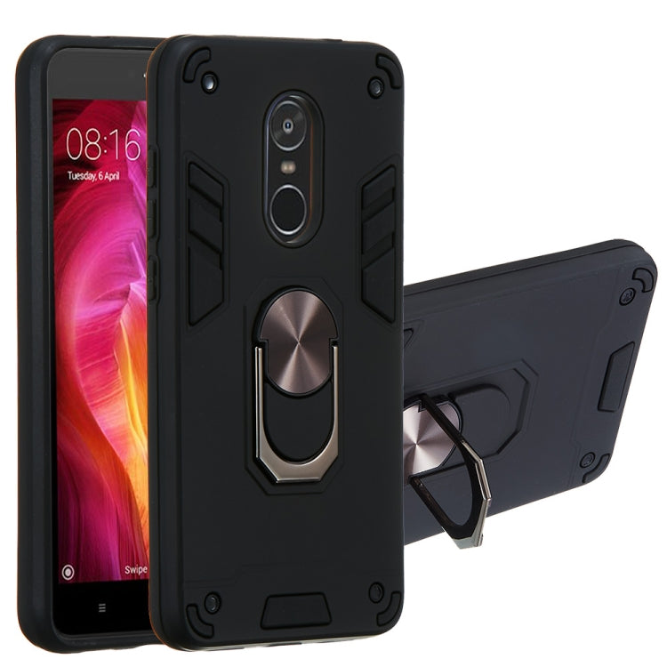 For Xiaomi Redmi Note 4 / Note 4X / Redmi 4(India) 2 in 1 Armour Series PC + TPU Protective Case with Ring Holder