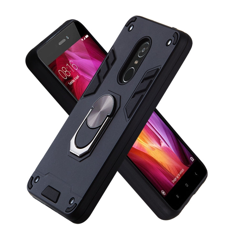 For Xiaomi Redmi Note 4 / Note 4X / Redmi 4(India) 2 in 1 Armour Series PC + TPU Protective Case with Ring Holder