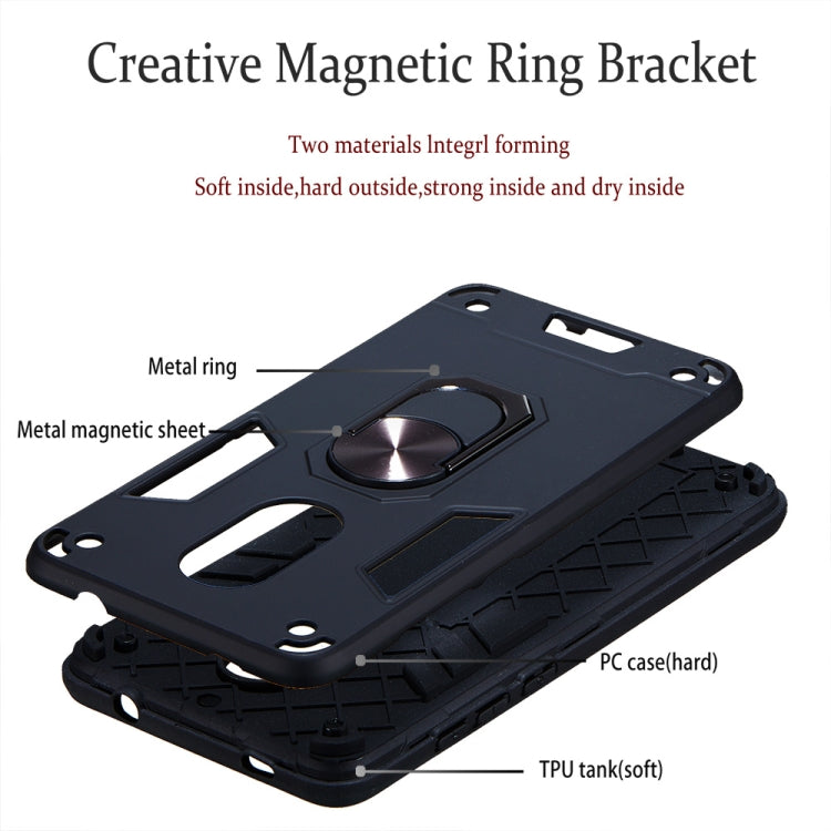 For Xiaomi Redmi Note 4 / Note 4X / Redmi 4(India) 2 in 1 Armour Series PC + TPU Protective Case with Ring Holder