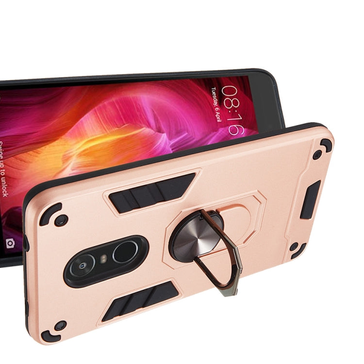 For Xiaomi Redmi Note 4 / Note 4X / Redmi 4(India) 2 in 1 Armour Series PC + TPU Protective Case with Ring Holder